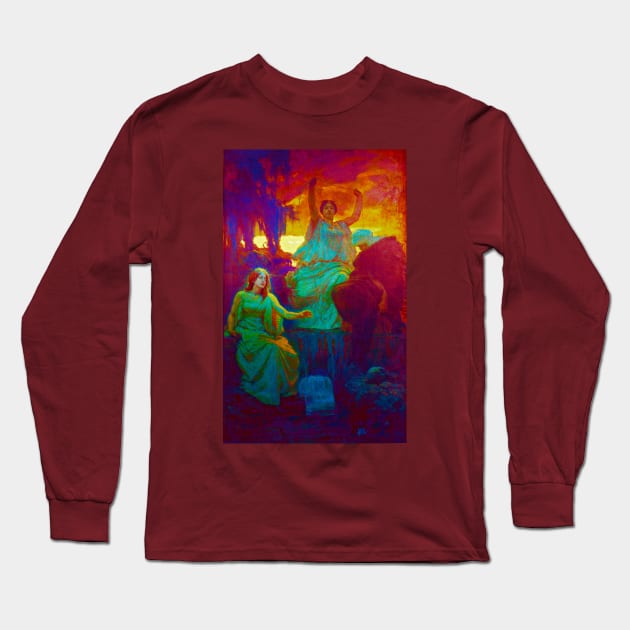 Alois Delug Die Nornen Long Sleeve T-Shirt by indusdreaming